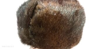 Мужская одежда: Kiş,i qadın üçün xəz beret/şlyapa - Material: təbii tünd qəhvəyi xəz — 4