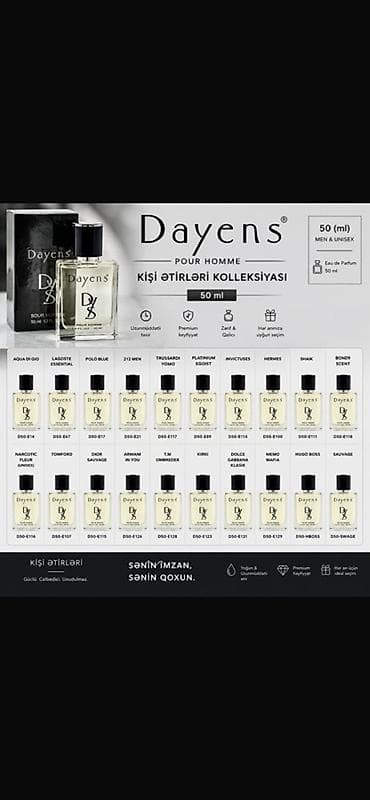 chanel papuce: Dayens ətir kolleksiyası – 50 ml Eau de Parfum Məhsul: - Qadınlar — 2