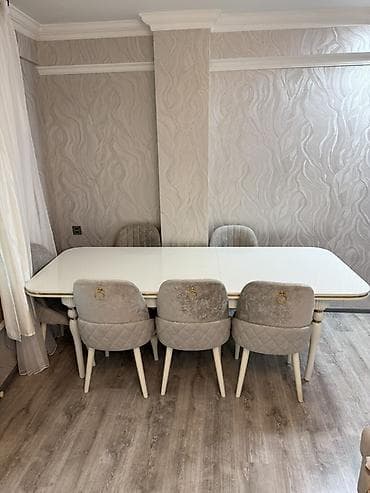 stul 30 azn: Qonaq otağı üçün, İşlənmiş, Açılan, 6 stul — 7