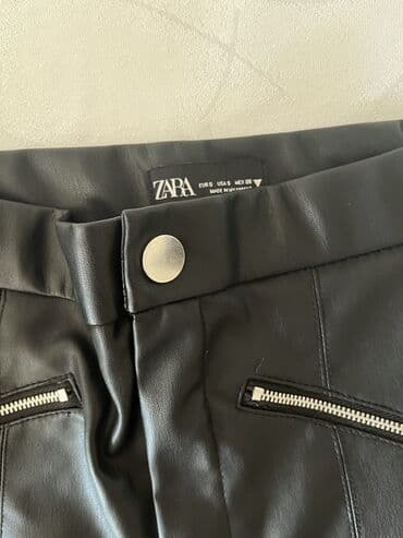 işlənmiş əşyalar: Zara deri şalvar Eslinde az geyilib yaxsı veziyyetdedir ama arxasında — 8