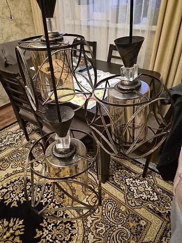 qelib satisi: Çılçıraq, 3 lampa, Metal — 2