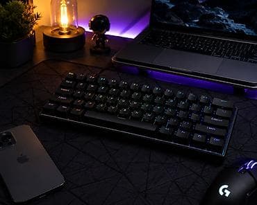 macbook pro 17: LinkDomain MK61 mechanical gaming klaviatura. Kompakt 60% dizayn, masa — 1