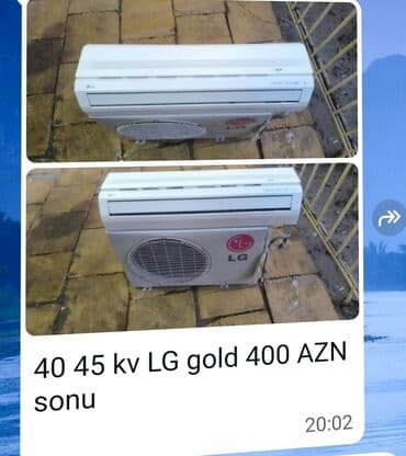 оконный кондиционер: Kondisioner LG, 40-45 kv. m, Split sistem, Kredit yoxdur — 2