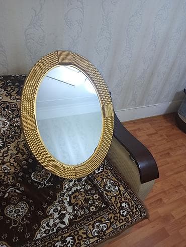 guzgu sumqayit: Güzgü Divar üçün, Oval, Dekorativ, Çərçivə ilə — 2