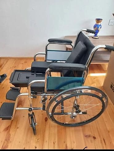 tibbi avadanliqlarin satisi: Sanitar əlil arabası satılır. Təzədir işlənməyib. Altında ayaq yolu — 3