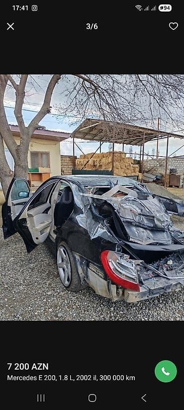 qaz 53 teker: Mercedes-Benz E 200: 1.8 l | 2002 il Sedan — 4