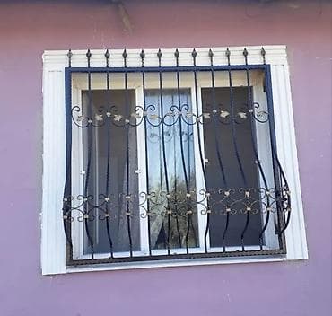 taxta pencere: Dəmir pəncərə barmaqlıqları – fərqli dizaynlarda hazırlanmış dekorativ — 6