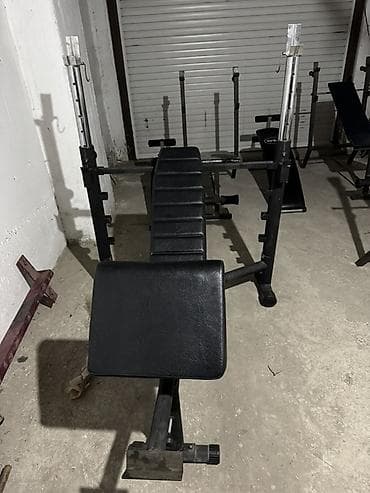 Велоаксессуары: Fitness avadanlıqları dəsti - Tənzimlənən skamya və ştanq üçün stend — 5