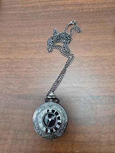 Cib saati – sepli, klassik dizayn. - Qapaqlı, metal korpus, ön və — 6