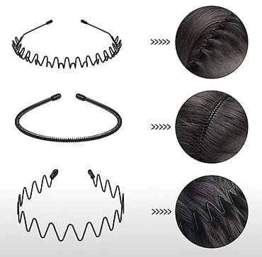 Məhsul: Dalğalı metal saç çərçivəsi (Wavy Metal Hair Hoop) abadok