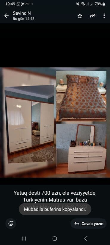 quxna şkafı: İkinəfərlik çarpayı, Dolab, Türkiyə — 1