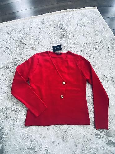 irşad electronics saat: Sviter, Massimo Dutti, S, rəng - Qırmızı — 6