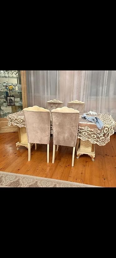 Qonaq otağı üçün, İşlənmiş, 6 stul