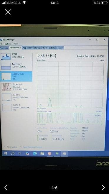 Acer noutbuk – texniki göstəricilər - Prosessor: Intel Core i3-8130U — 5