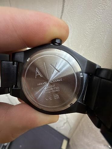bas: Qol saatı, Emporio Armani, rəng - Qara — 4