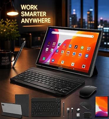 💥 Planşet + Klaviatura + Siçan + Qələm – Hamısı Bir Dəstdə! Laptopa