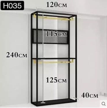 открытая вешалка для одежды: Açıq dolab vitrini, Yeni, Pulsuz çatdırılma — 13