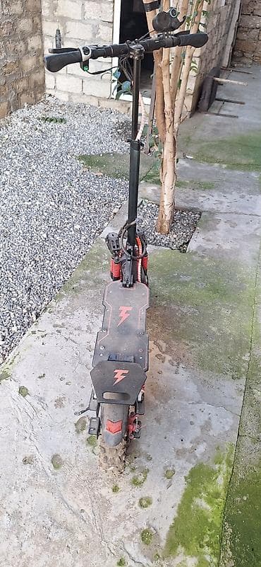 kokelmek ucun protein: Elektrikli skuter – güclü ikili motor, off-road təkərlər və tam asqı — 4