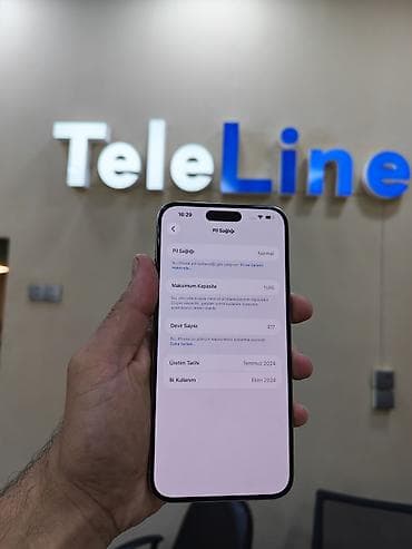 apple 5 s: IPhone 15 Pro Max, 256 GB, Natural Titanium, Zəmanət, Simsiz şarj, Face ID — 2