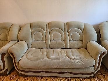 klassik divanlar: Klassik üslubda yumşaq mebel dəsti - Tərkib: 3 nəfərlik divan + 2 — 1