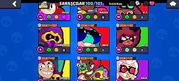 video kamera: Brawl Stars oyun hesabı - Kupa sayı: 53,970 - Karakterlər: 100/101 — 7
