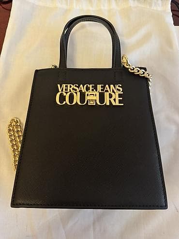 Versace Jeans Couture kiçik ölçülü çanta - Rəng: qara - Material — 4
