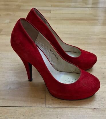 зеленые туфли: Туфли, Nine West, Размер: 38, цвет - Черный, Б/у — 6