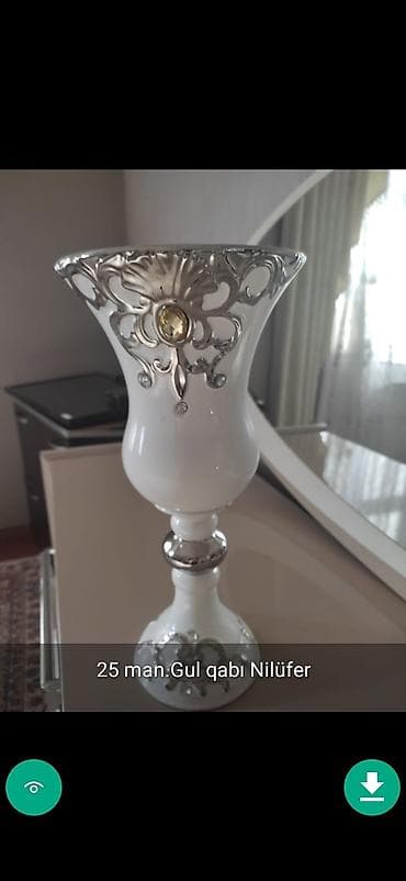 cennet gülü: Gul qabi Vazalar dekor Şekillerde qiymetler melumatlar qeyd olunub — 4