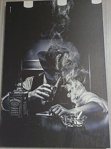Şəkillər, tablolar: Divar üçün dekorativ posterlər dəsti - Mövzu: kino və bar atmosferi — 3