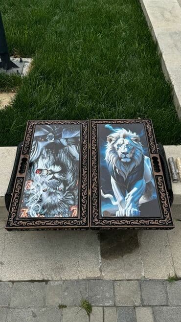 каркасные бассейны в баку: Məhsul: Taxta nərd taxtası (oyma və bəzəkli) - Material: Tam qoz — 16