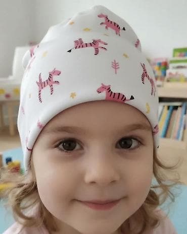 baş ortuyu: Uşaq papaqları – müxtəlif naxış və rənglər - Model: nazik, yumşaq — 2