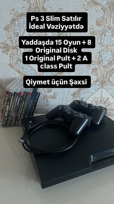 xbox one series s: PS3 Slim oyun konsolu Paketə daxildir: - Konsol: PlayStation 3 Slim - — 1