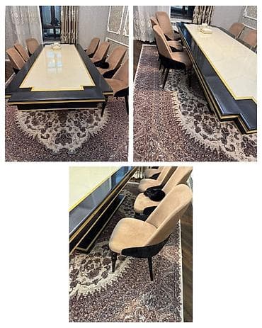 Qonaq otağı üçün, İşlənmiş, Kvadrat masa, 12 stul lalafo.az -da Qonaq otağı üçün, İşlənmiş, Kvadrat masa, 12 stul