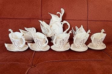 caşka nelbeki: Çay dəsti, rəng - Ağ, Farfor, 6 nəfərlik — 3