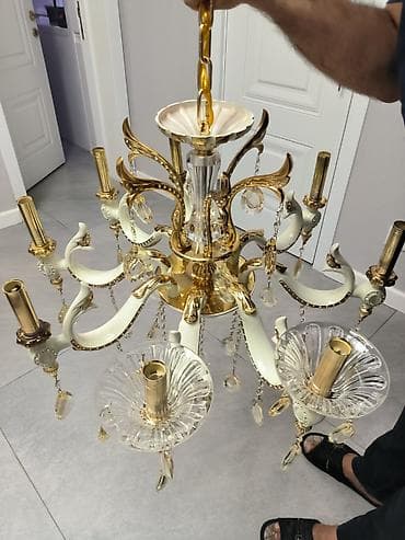 samdan: Çılçıraq, 8 lampa, Keramika — 2