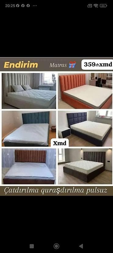 matraslar: Endirim! Yumşaq başlıqlı yataq çarpayıları və matraslar. - Müxtəlif — 1