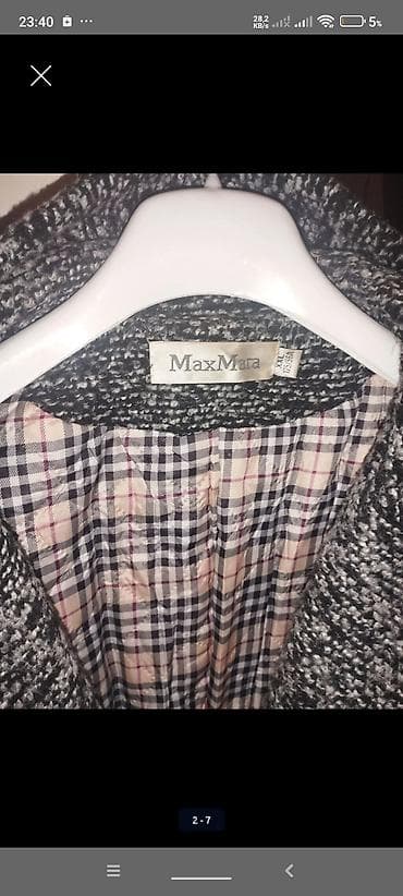 Palto, Max Mara, 2XL, rəng - Boz