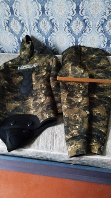 çoban paltarı: HISEA kamuflyaj nərəst (dalğıc geyimi) dəsti - İki hissəli neopren — 1