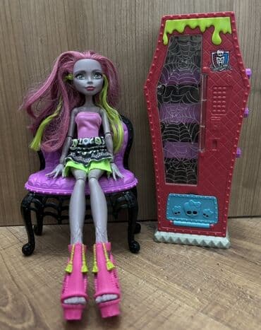 кукла монстер хай: Monster High dəsti, tam original, daxilində bənövşəyi saçlı kukla Mari — 3