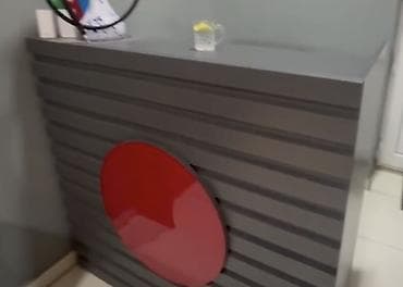 kaputer stolu: Resepsiyon/qarşılama masası – müasir dizayn - Rəng: tünd boz korpus — 2