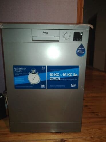 mətbəx qaz: Beko qabyuyan maşın – Gümüş rəng - Quick&Shine proqramı: cəmi 58 — 2
