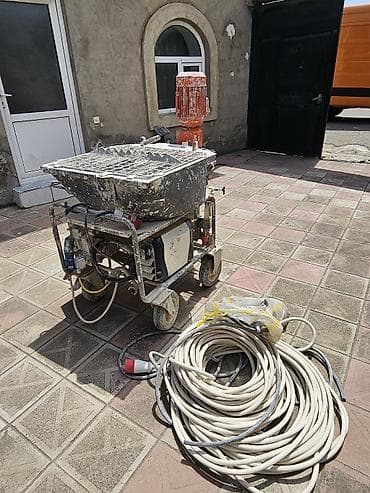 elektrik misar: Quru qarışıq suvaq aparatı (məhlul qarışdırma və nasoslama maşını) - — 1