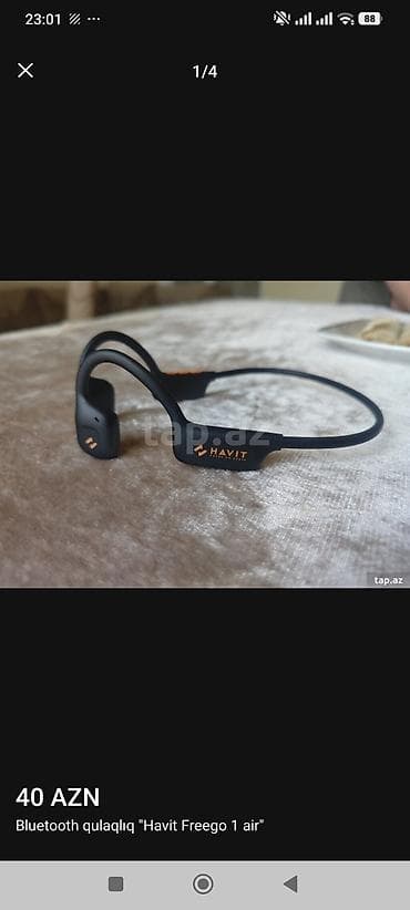 qulaqci: Simsiz (Bluetooth) Qulaqcıqlar, Havit, rəng - Qara — 3