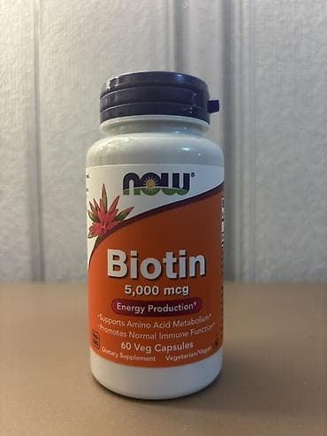 Məhsul: NOW Biotin – 5,000 mcg (5 mg), 60 kapsul Xüsusiyyətlər: -