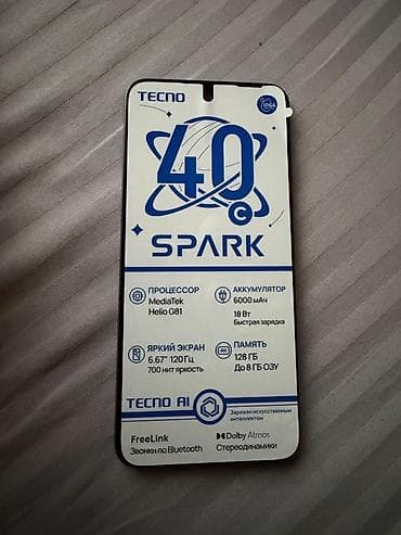 tecno telefon: Tecno Spark 30C, 128 GB — 3