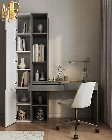 yan masa: İş masası və şkaf kombinasiyası – modul dizayn (Master Furniture) — 4