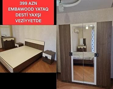 Ev üçün mebel: İkinəfərlik çarpayı, Termo, Tumba, Dolab, İşlənmiş — 1