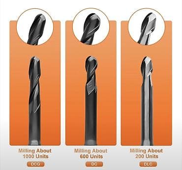 dc kinder: XTCERA X-mill 500/500 Plus üçün frez ucları – Zirconia DC Coating — 2