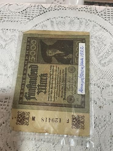 ucuz gitara: Tarixi alman kağız pulları – kolleksiya dəsti - Almaniya Reichsbank — 2