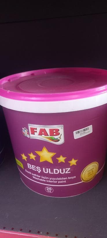 FAB “Beş Ulduz” – daxili səthlər üçün yuyula bilən boya - Təyinat